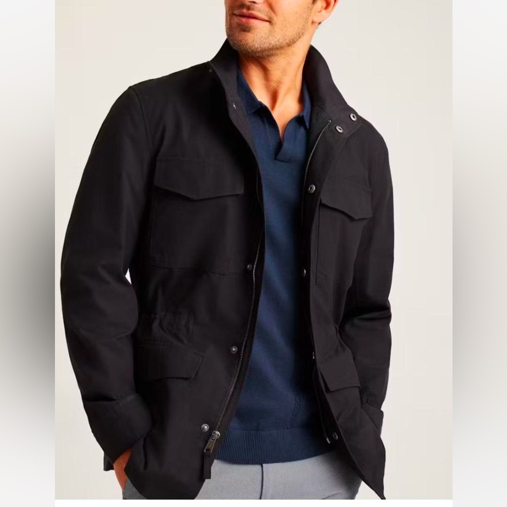 Bonobos black men’s tech jacket 
Size large